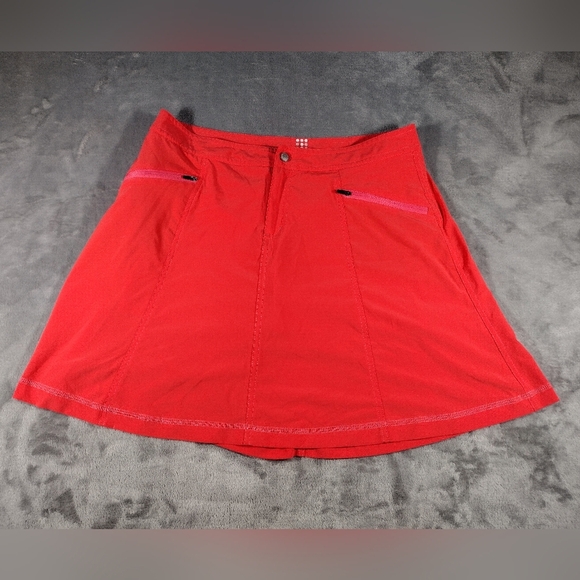 Title Nine Women’s Nimblene Orange Swing Skort Size 6 - Picture 1 of 9